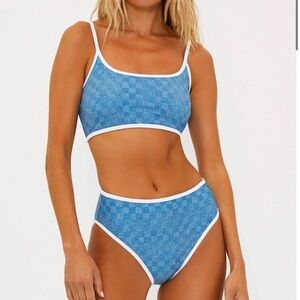 {Beach Riot} Brand New Denim Daze Bikini SET